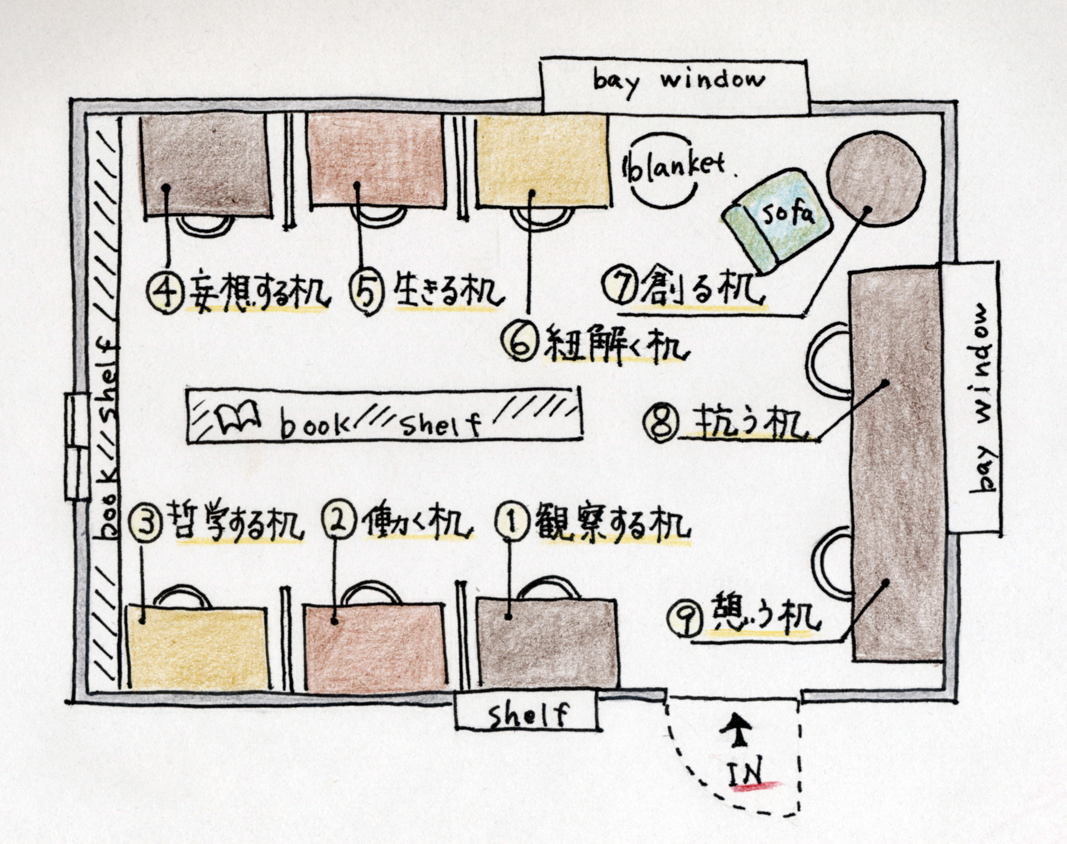 書斎平面